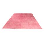 Alfombra de viscosa - 306 x 230 cm - rosa