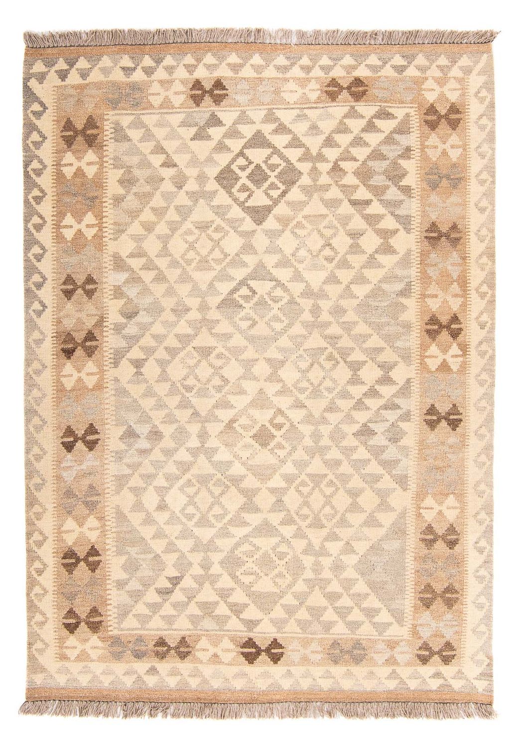 Tapis Kelim - Splash - 173 x 125 cm - beige