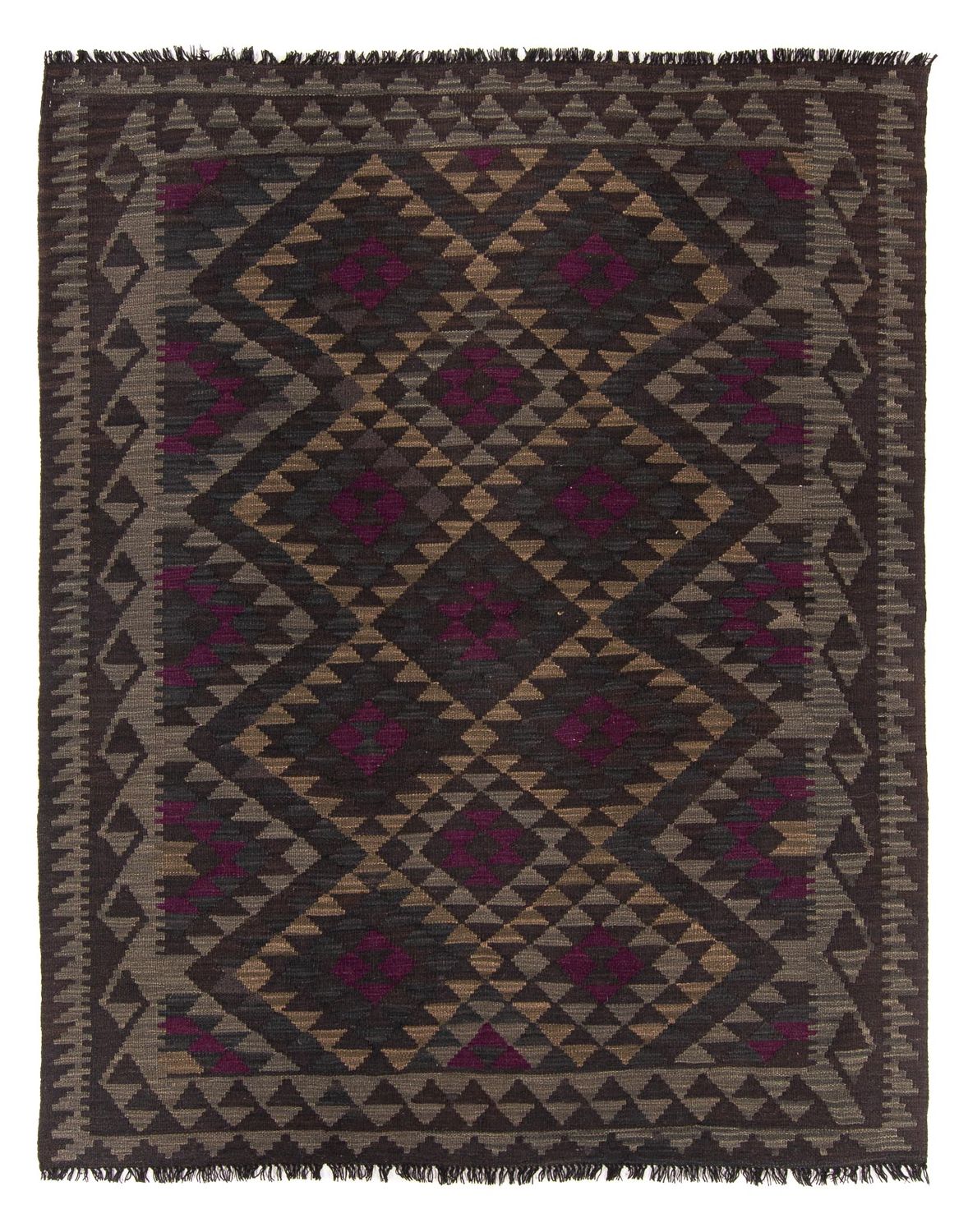 Kelimteppe - Orientalsk - 202 x 157 cm - flerfarget