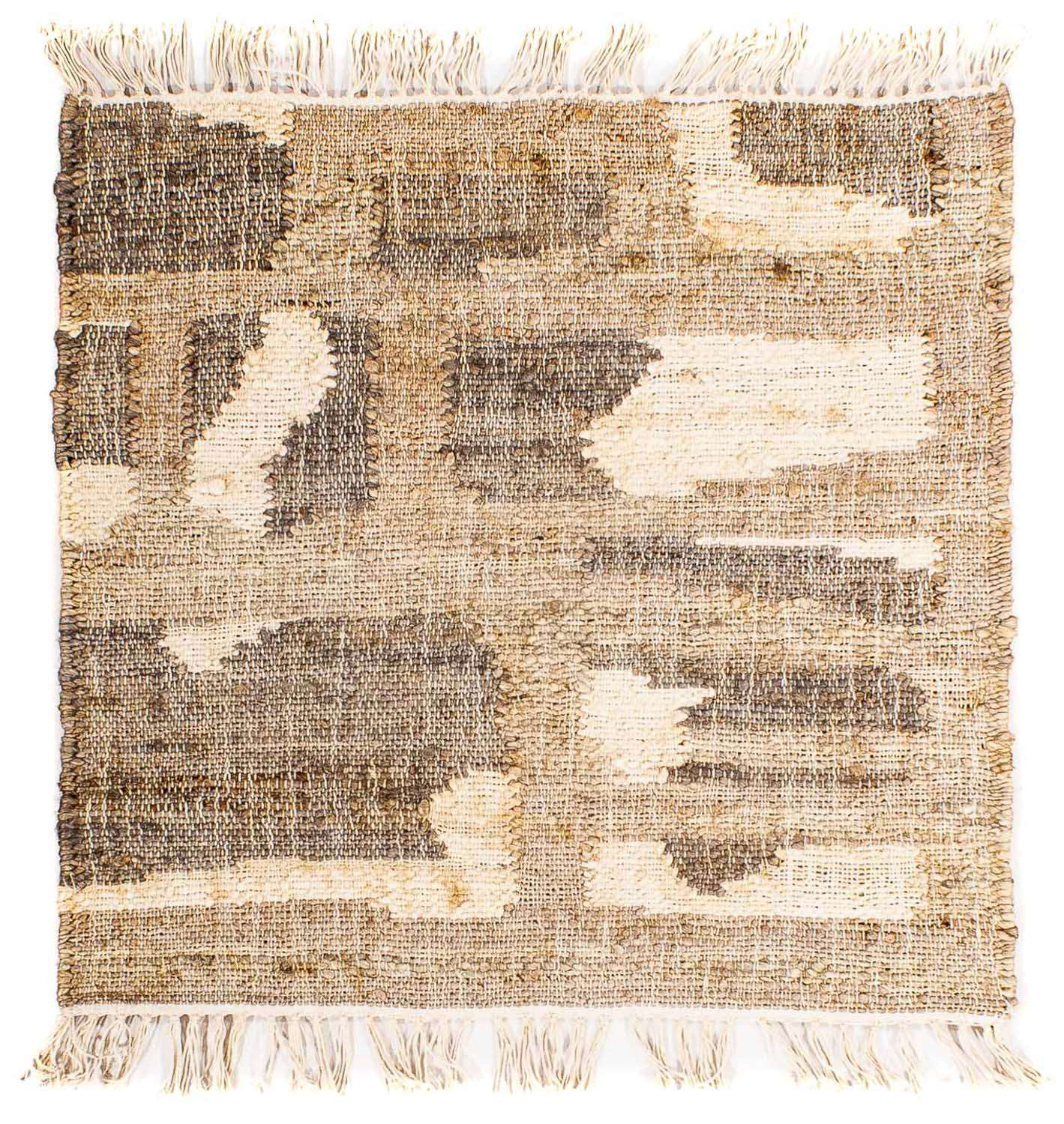 Kelimský koberec - Trendy čtvercový  - 62 x 61 cm - světle hnědá