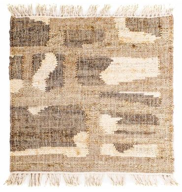 Kelim Rug - Trendy square  - 62 x 61 cm - light brown