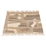 Kelimský koberec - Trendy čtvercový  - 62 x 61 cm - světle hnědá