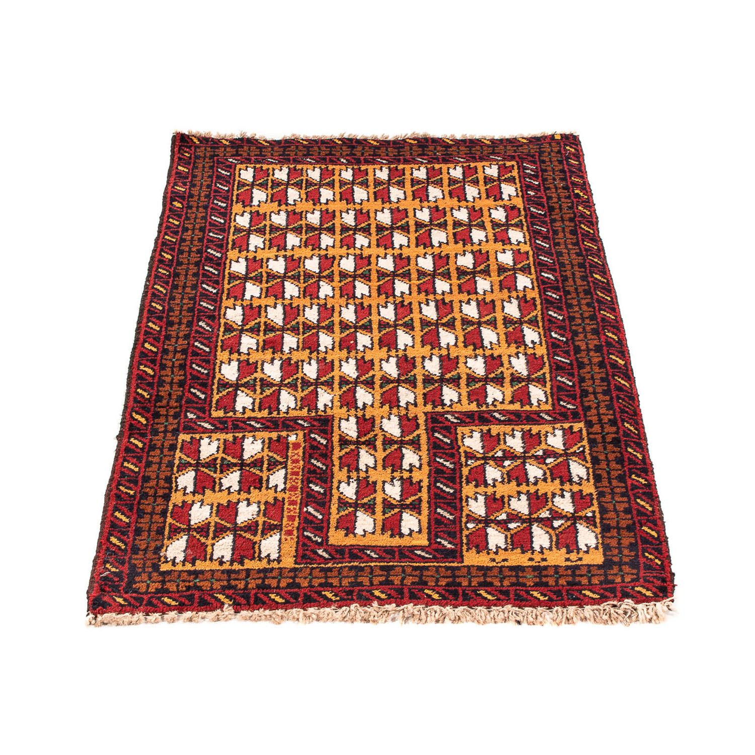 Tapis Belutsch - 129 x 75 cm - rouge foncé