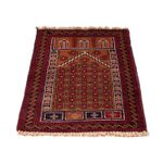 Tapis Belutsch - 128 x 75 cm - rouge foncé