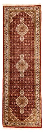 Corredor Tapete Oriental - Tabriz - 296 x 83 cm - vermelho escuro