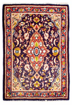 Tapis persan - Classique - 98 x 75 cm - bleu foncé