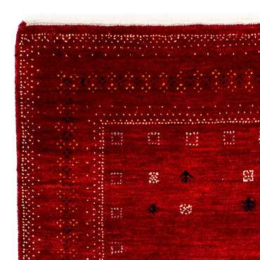 Tapete Gabbeh - Loribaft Persa - 120 x 80 cm - vermelho escuro