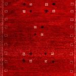 Gabbeh Rug - Loribaft Perser - 120 x 80 cm - dark red