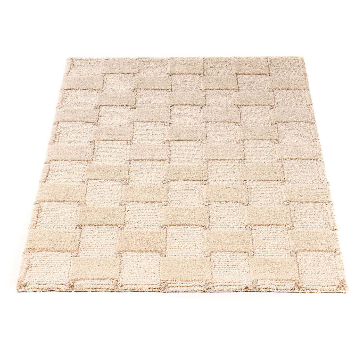 Alfombra de Nepal - 90 x 60 cm - beige