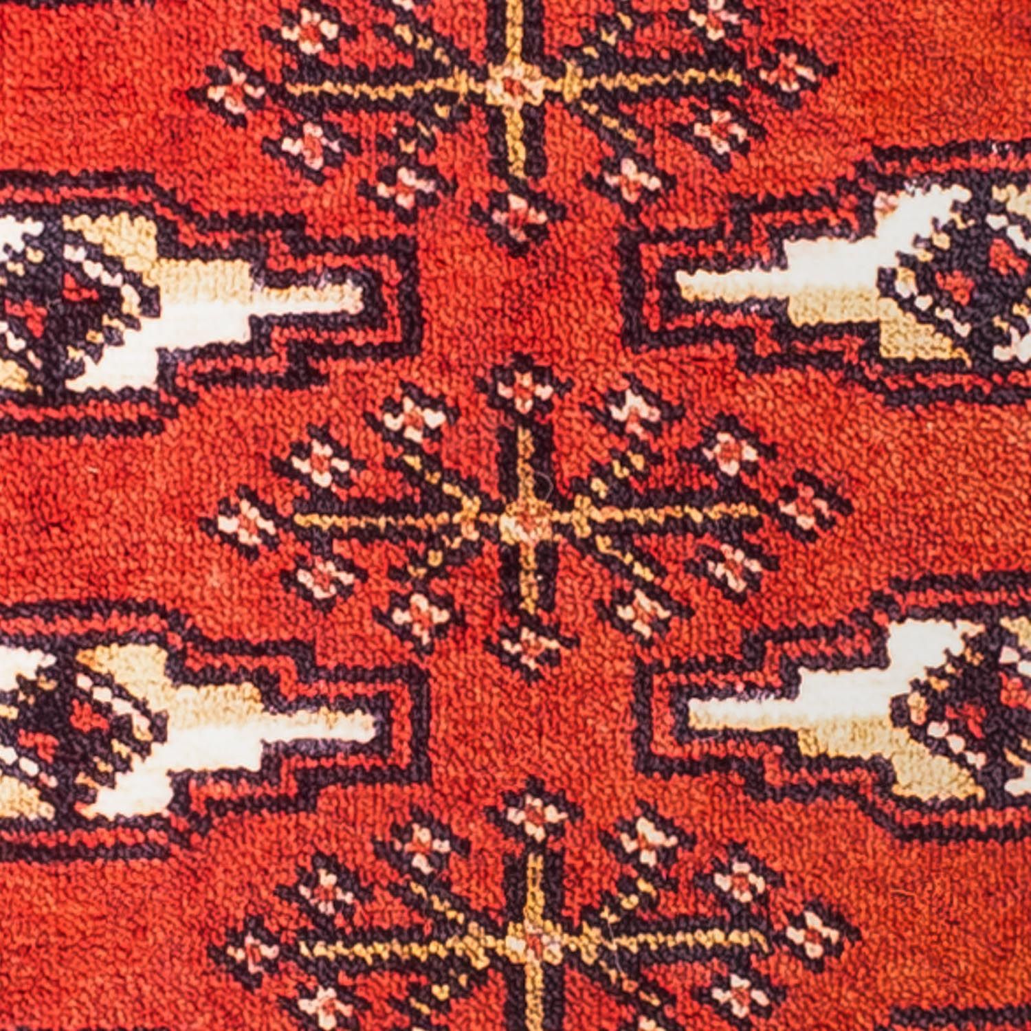 Tapete turquaman - 88 x 67 cm - vermelho escuro