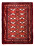 Alfombra Turkaman - 88 x 67 cm - rojo oscuro