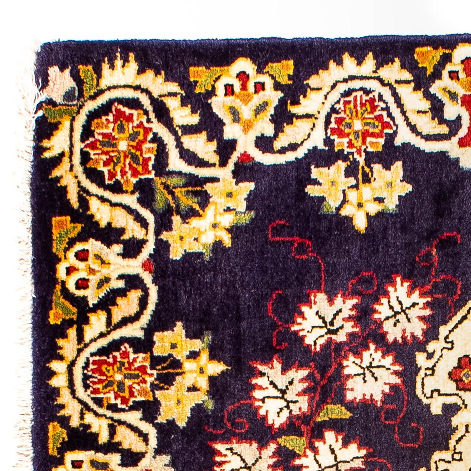 Tapis persan - Keshan - 93 x 72 cm - bleu foncé