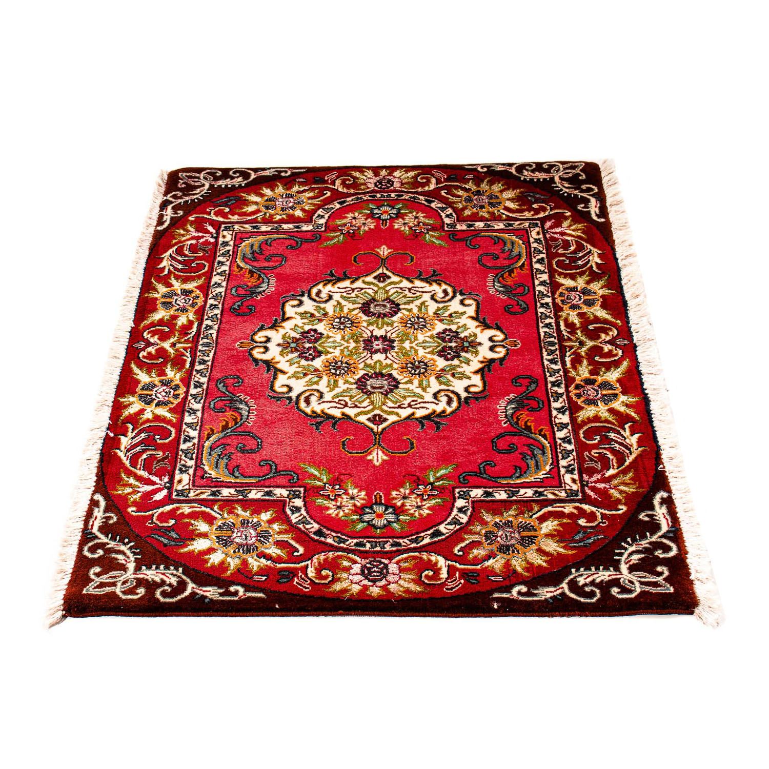 Alfombra persa - Keshan - 96 x 68 cm - rojo