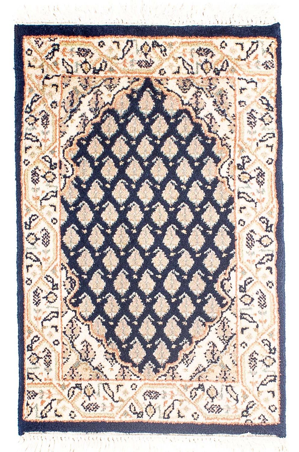 Orientalisk matta - Mir - Indus - 54 x 40 cm - mörkblå