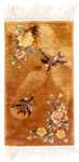 Silk Rug - Chinese Silk - 54 x 32 cm - brown