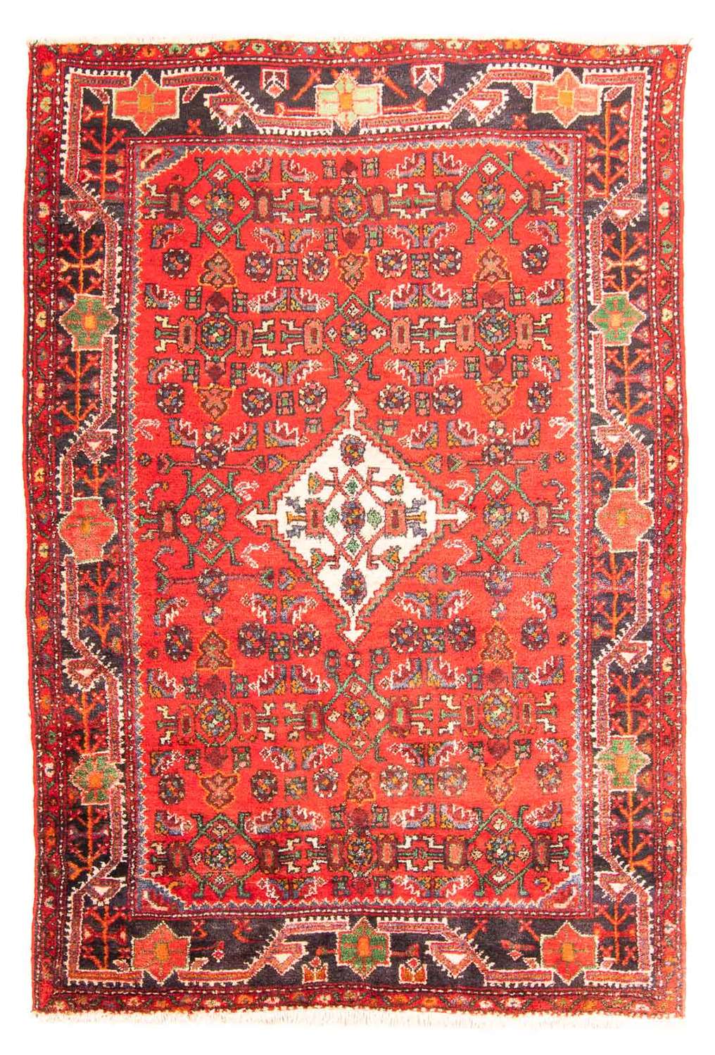 Alfombra persa - Nómada - 207 x 135 cm - rojo