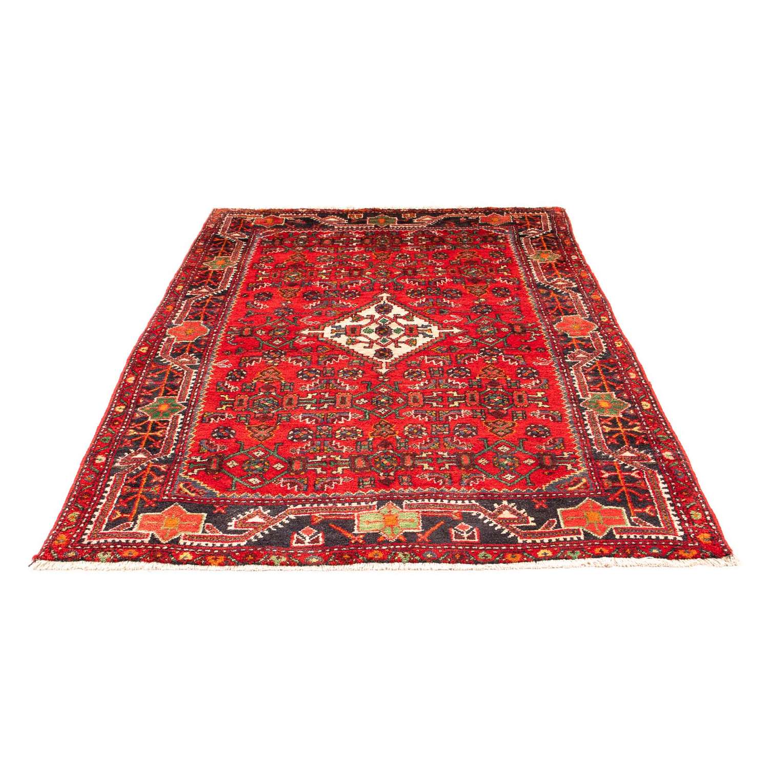 Tapis persan - Nomadic - 207 x 135 cm - rouge