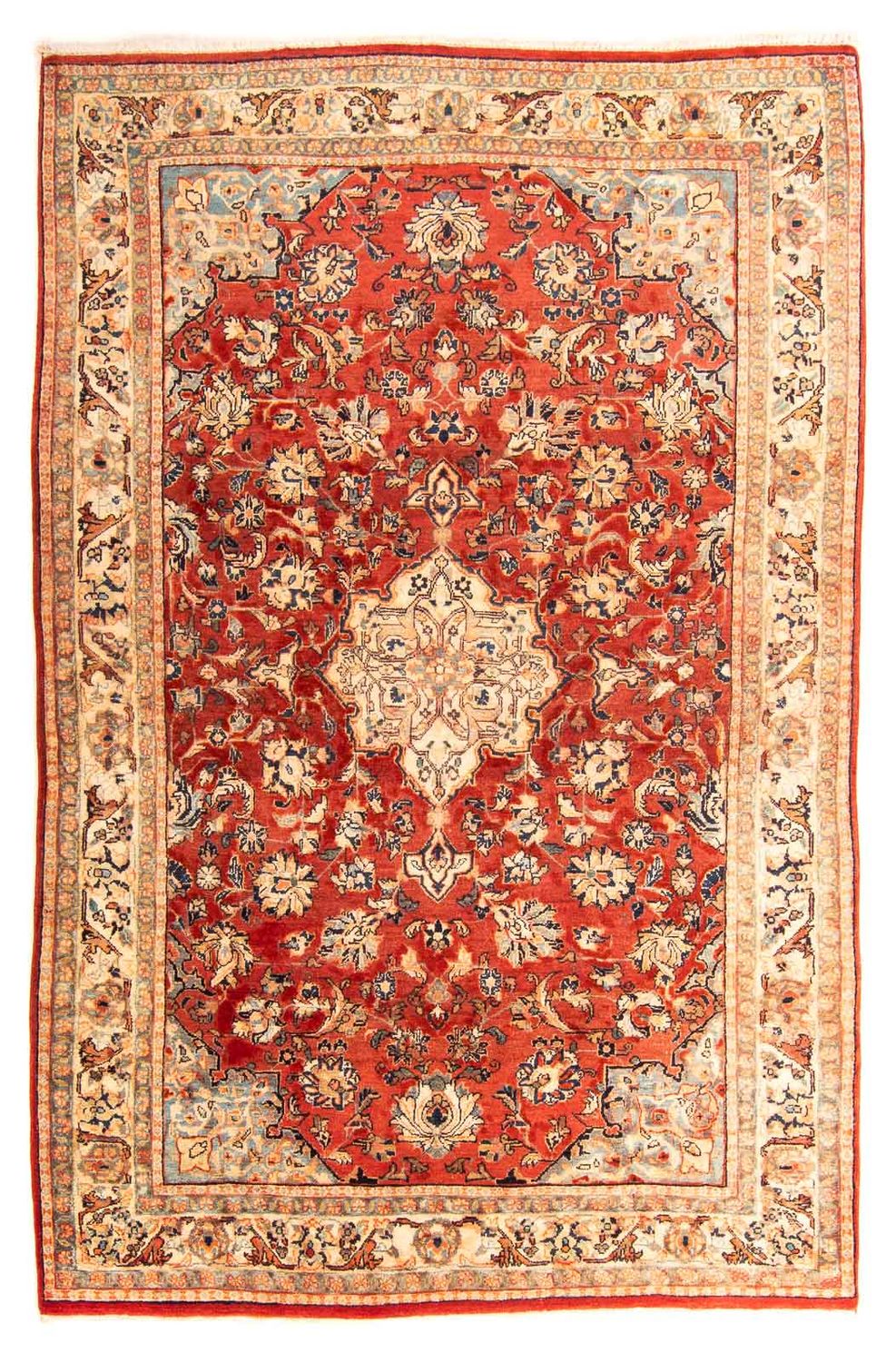 Tapis persan - Classique - 200 x 139 cm - rouge foncé