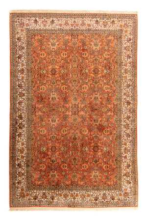 Zijden tapijt - Kashmir Silk - 276 x 187 cm - roest