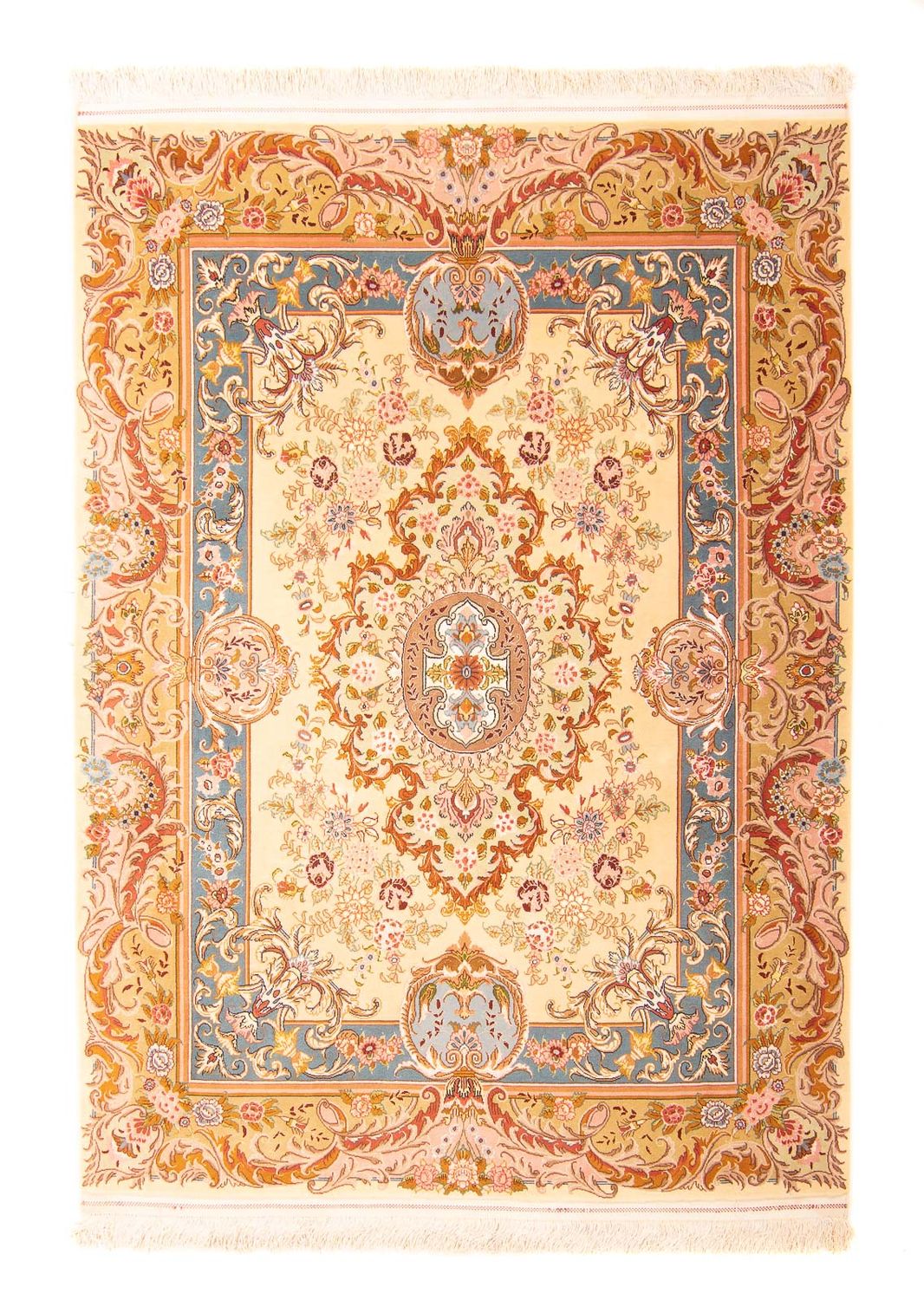 Persisk teppe - Tabriz - Premium - 200 x 145 cm - beige