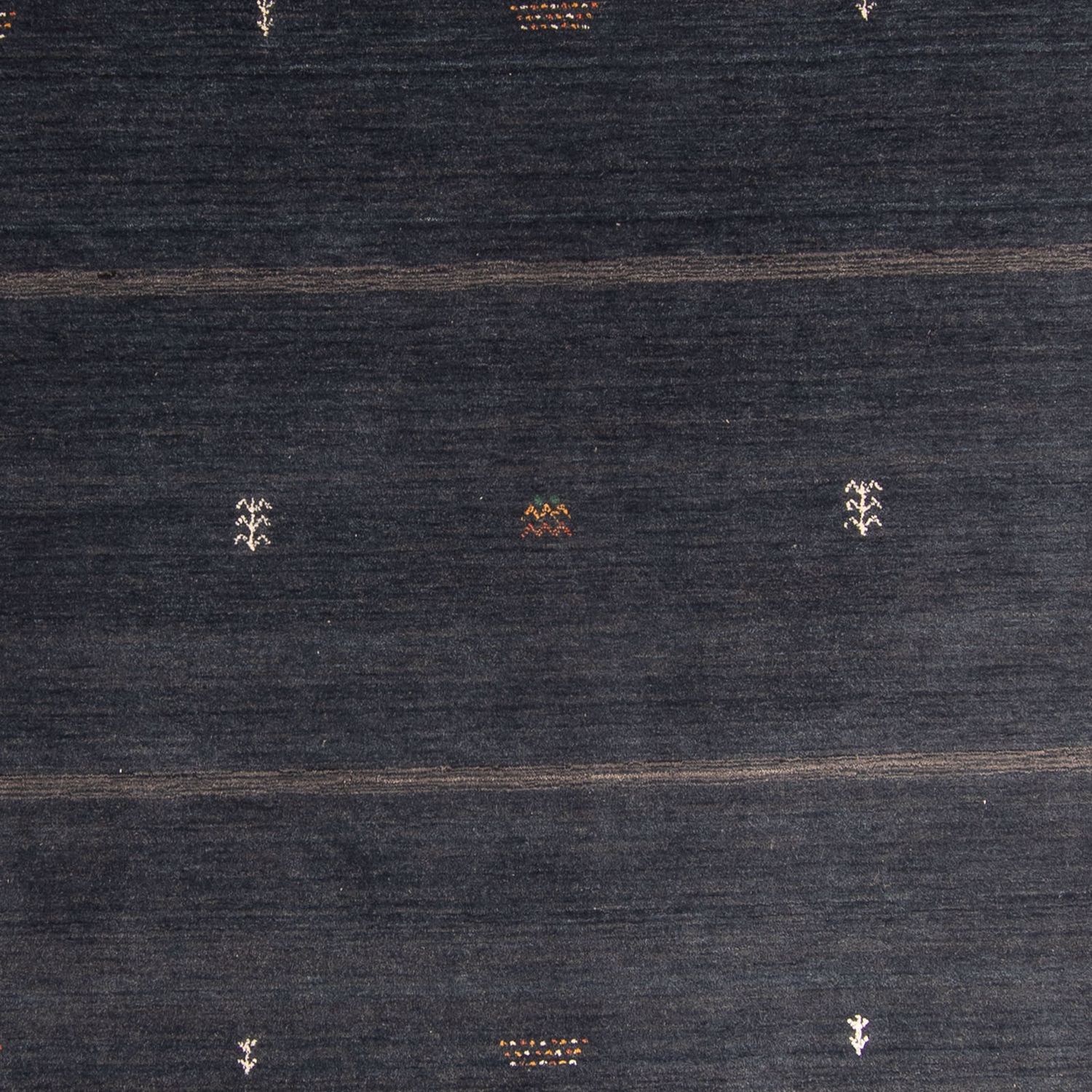 Alfombra Gabbeh - Indus - 244 x 170 cm - azul oscuro