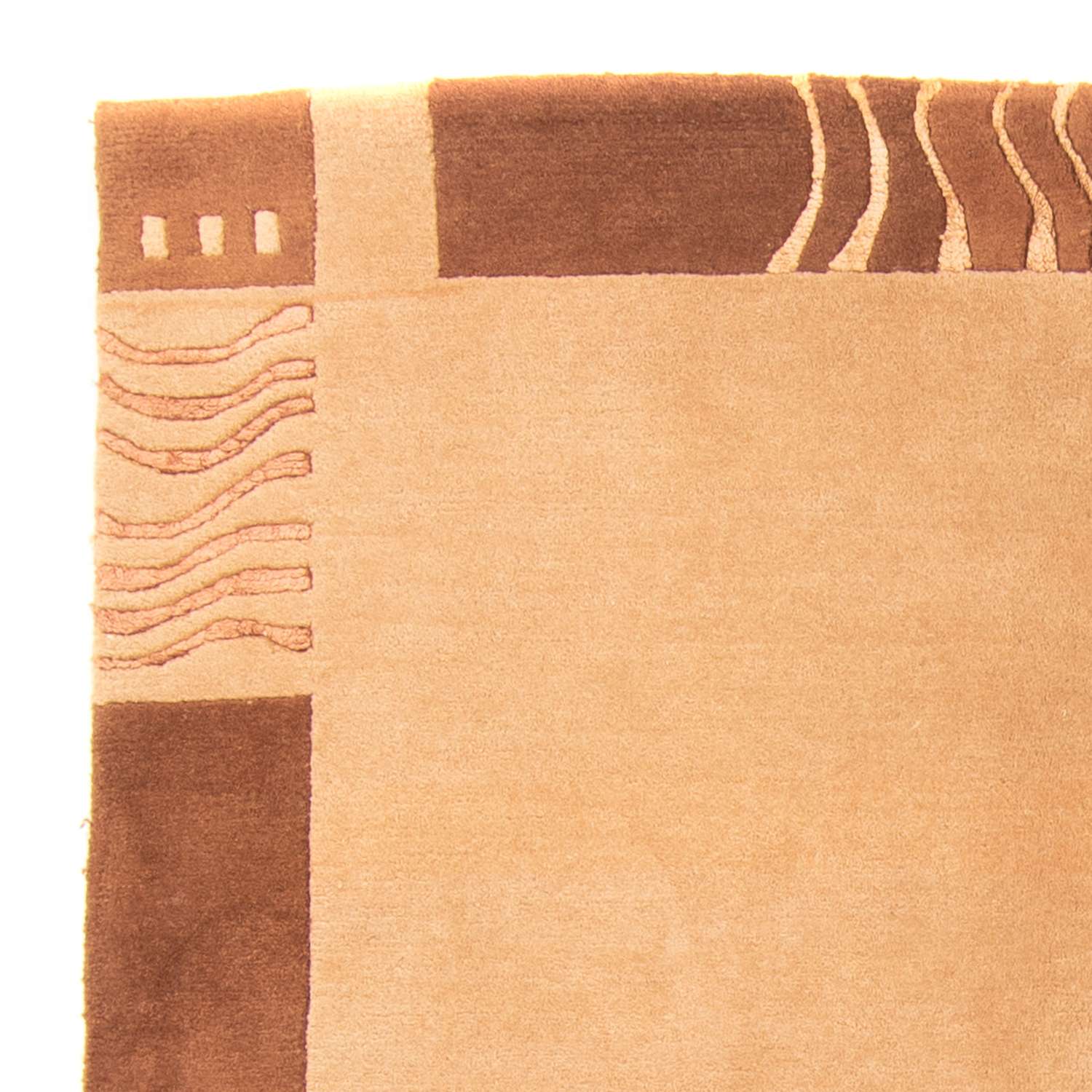 Nepálský koberec - 196 x 147 cm - světle hnědá