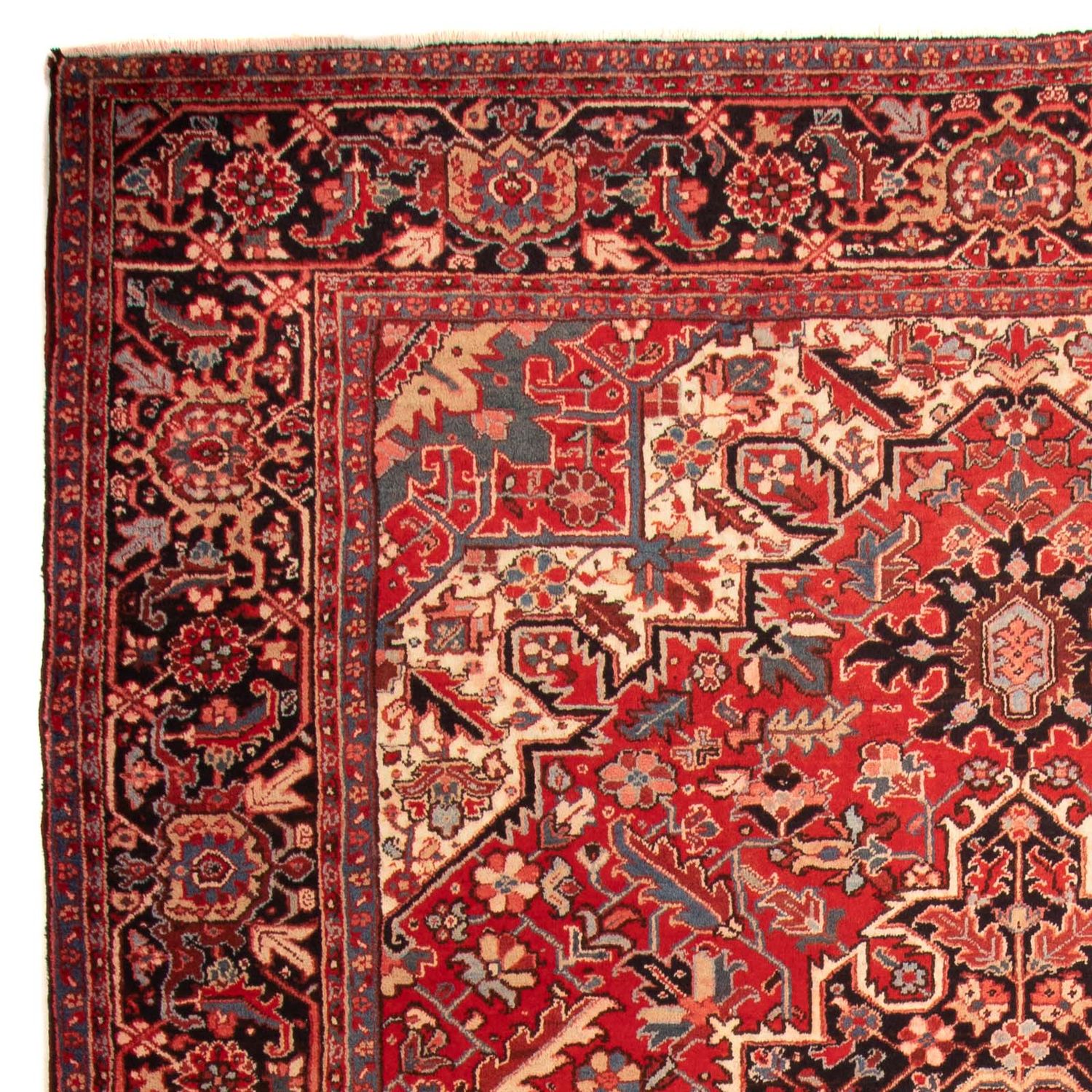 Tapis persan - Nomadic - 360 x 277 cm - rouge foncé