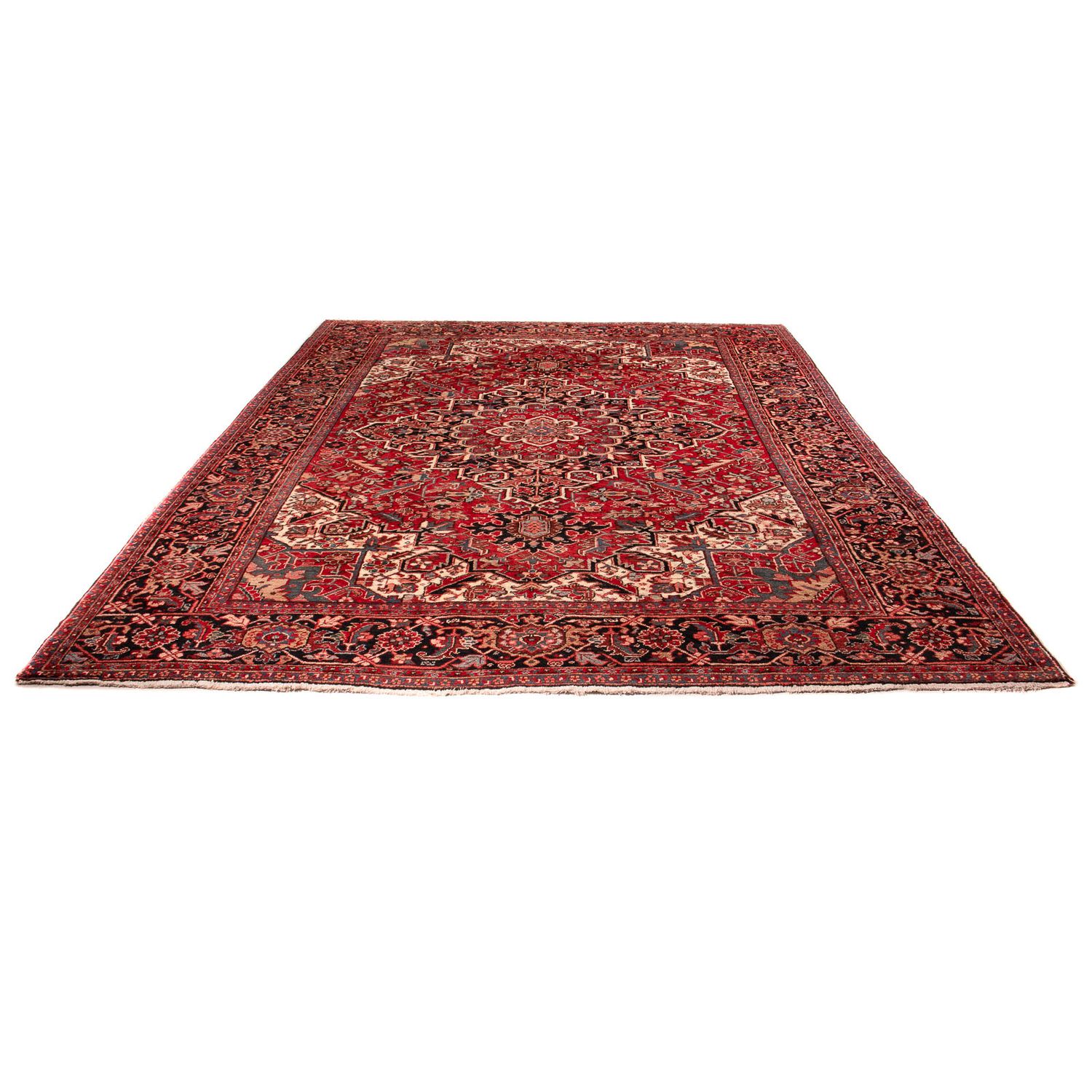 Tapis persan - Nomadic - 360 x 277 cm - rouge foncé