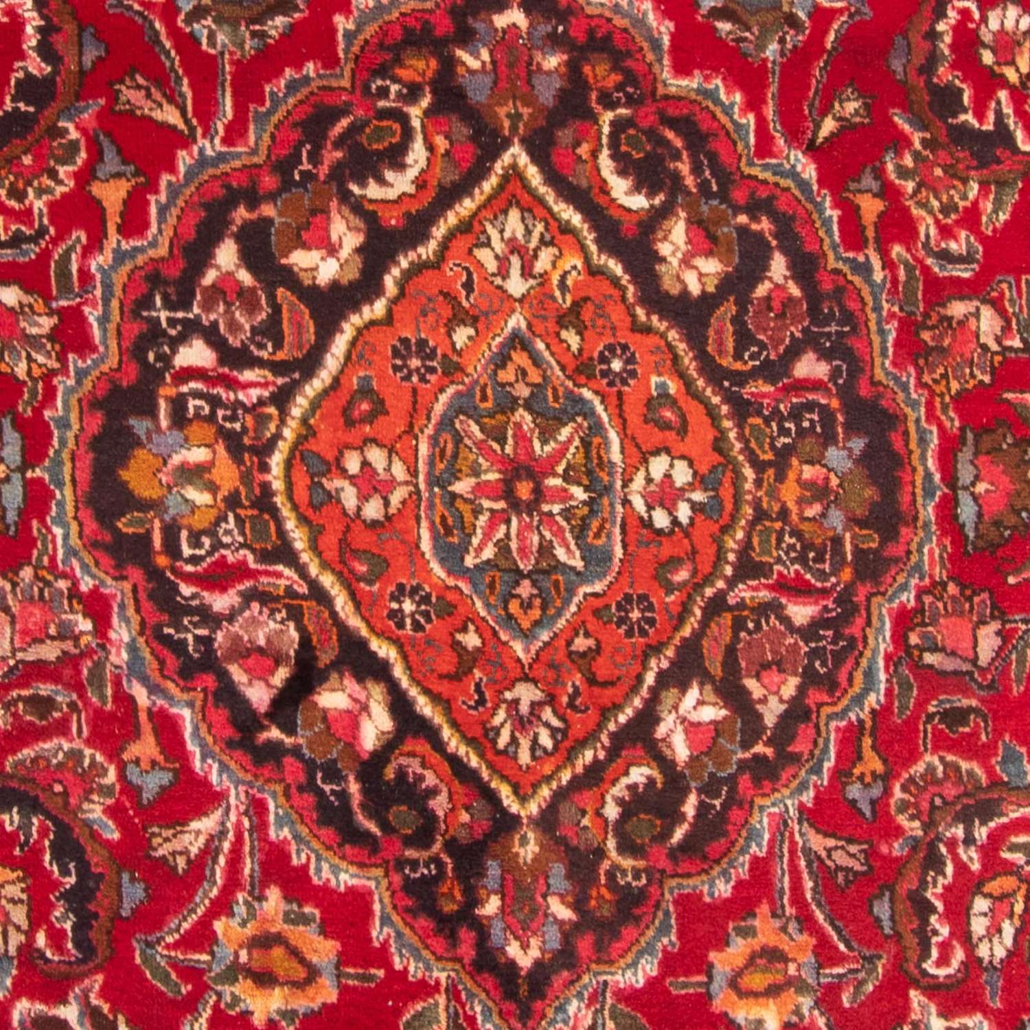 Perský koberec - Klasický čtvercový  - 320 x 300 cm - tmavě červená
