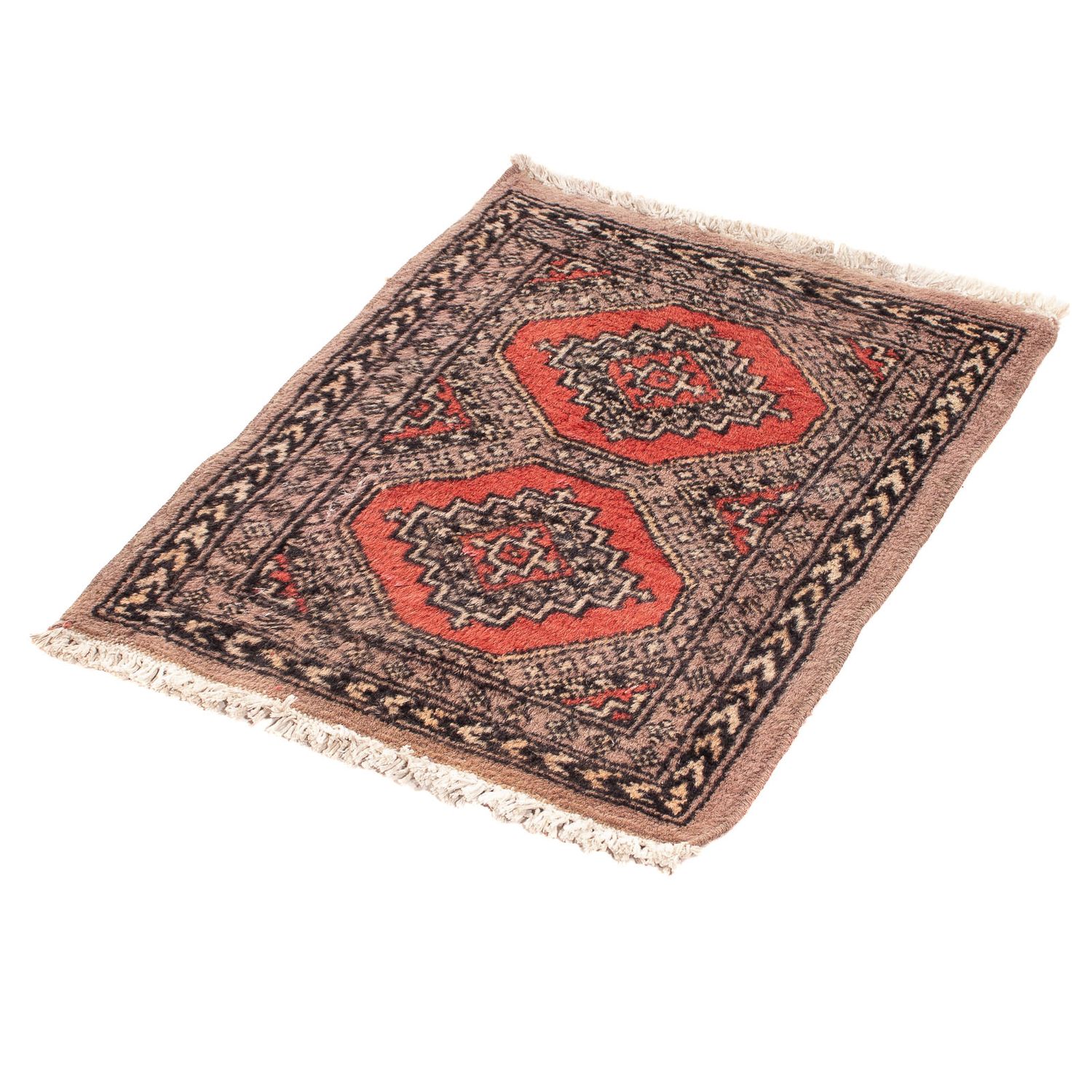 Tapis Pakistani - 57 x 47 cm - marron clair