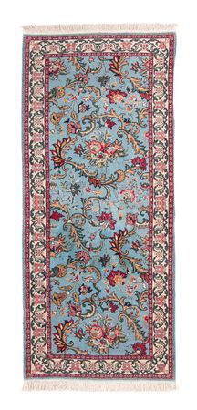 Tappeto orientale - Indo - 194 x 81 cm - blu chiaro