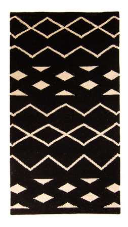 Alfombra Kelim - Tendencia - 160 x 80 cm - azul oscuro