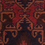 Alfombra Belutsch - 117 x 74 cm - rojo oscuro