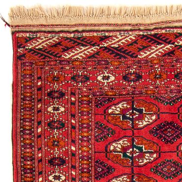 Turkaman Rug - 123 x 83 cm - dark red