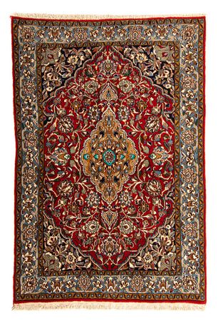 Alfombra oriental - Indus - 154 x 103 cm - rojo oscuro