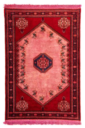 Tapis persan - Nomadic - 155 x 103 cm - rouge clair