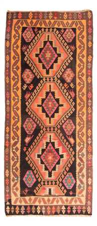 Tapis de couloir Tapis Kelim - Vieux - 320 x 150 cm - multicolore