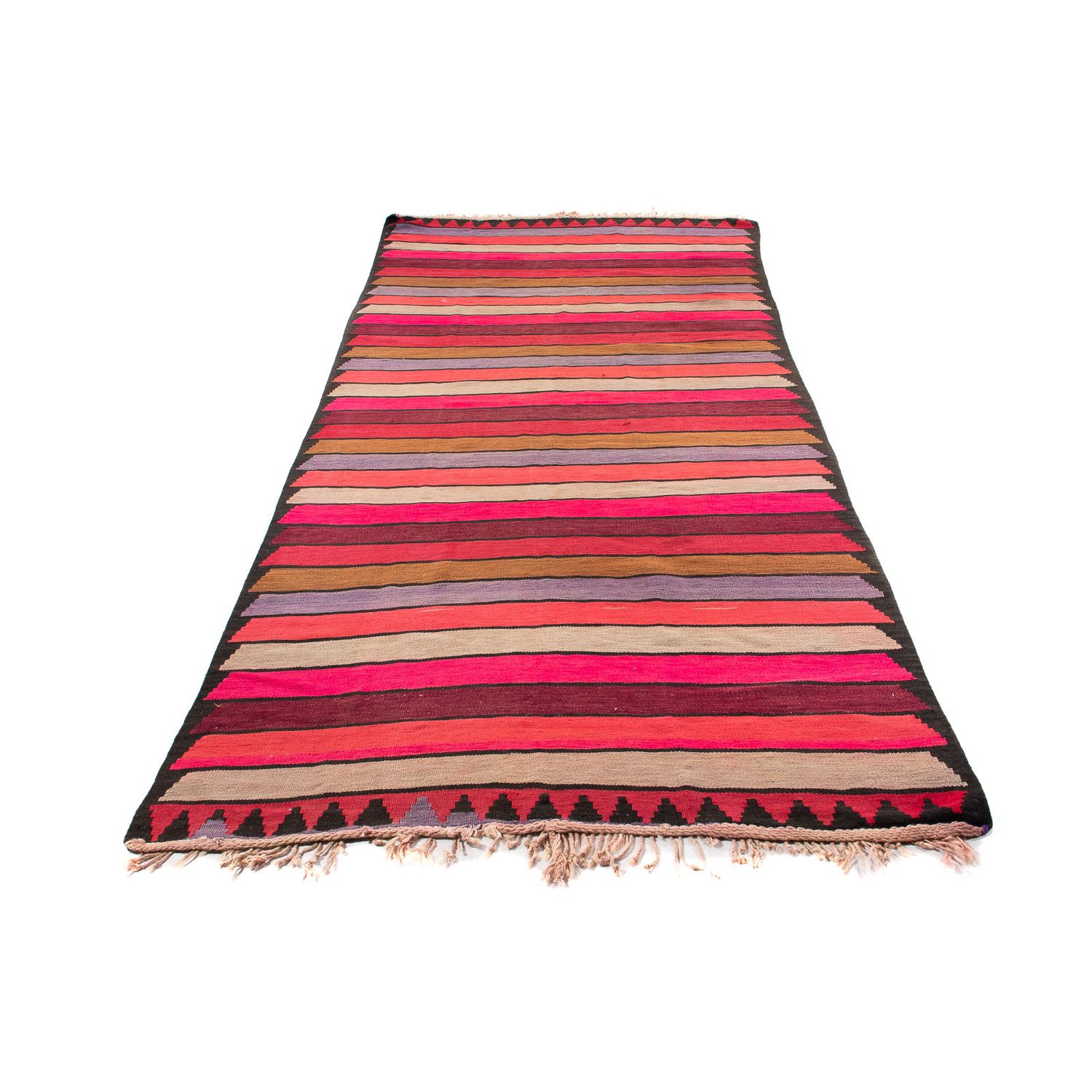 Runner Kelim Rug - Old - 340 x 160 cm - multicolored