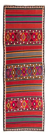 Runner Kelim Rug - Old - 370 x 145 cm - multicolored