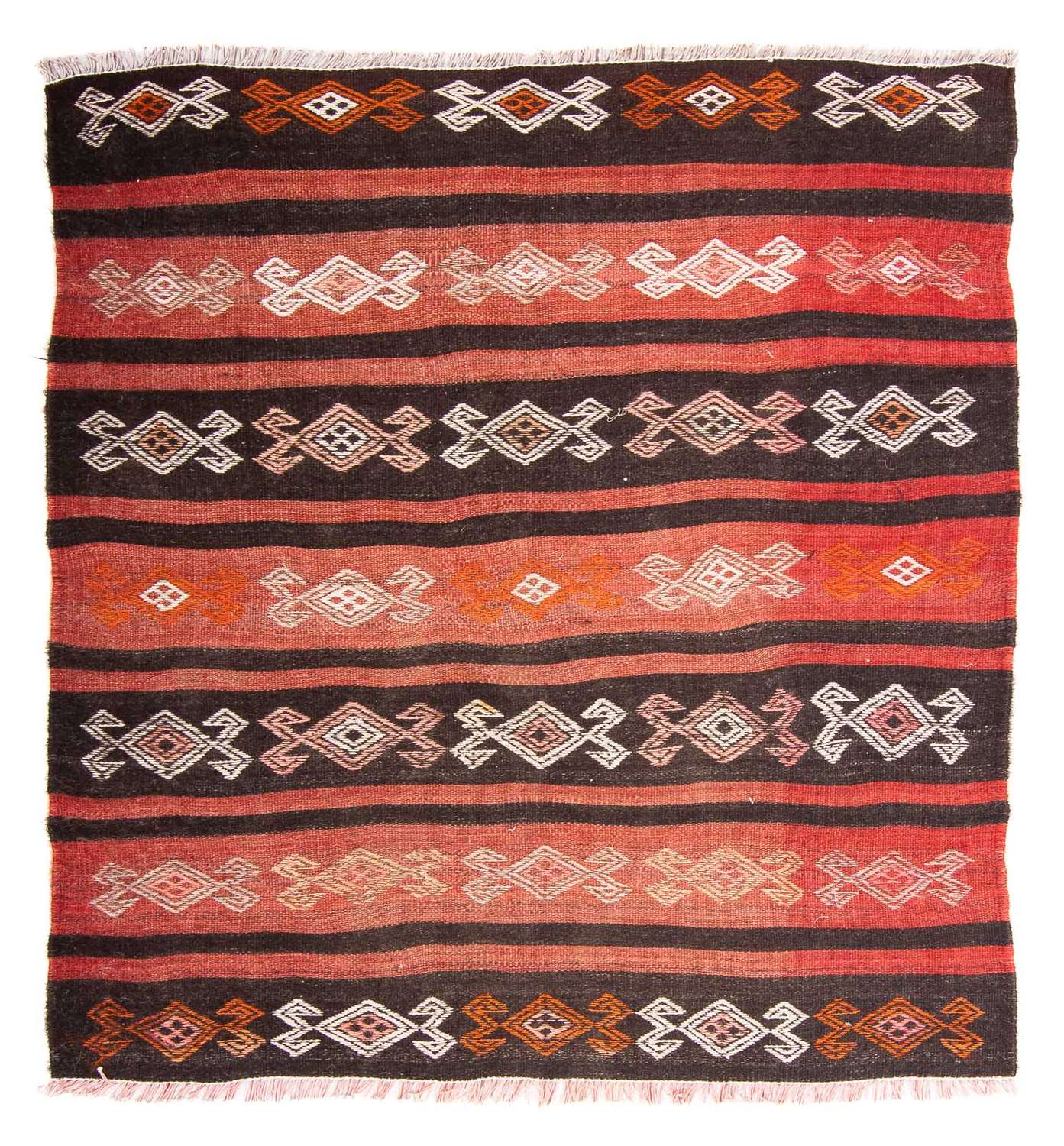 Kelim Rug - Old square  - 135 x 115 cm - multicolored