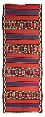 Runner Kelim Rug - Old - 380 x 140 cm - multicolored