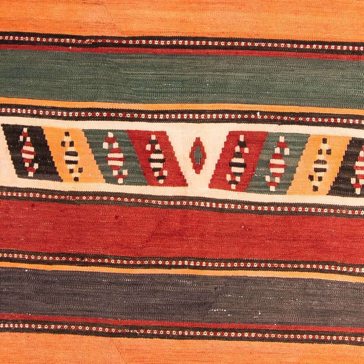 Alfombra de pasillo Alfombra Kelim - Antigua - 310 x 155 cm - multicolor