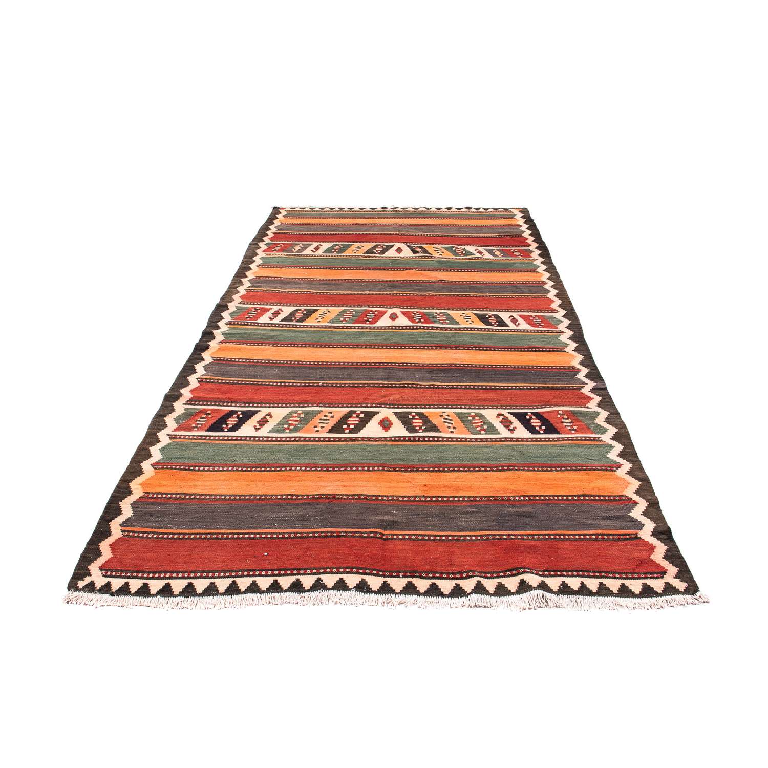 Runner Kelimský koberec - Starý - 310 x 155 cm - vícebarevné
