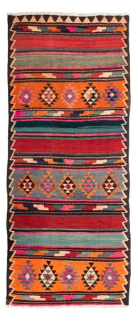 Runner Kelim Rug - Old - 350 x 150 cm - multicolored