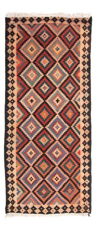 Tapis de couloir Tapis Kelim - Vieux - 225 x 112 cm - multicolore