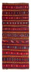 Corredor Tapete Kelim - Antigo - 325 x 130 cm - multicolorido