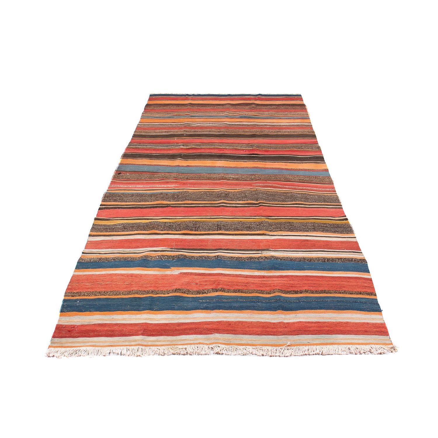 Tapis de couloir Tapis Kelim - Vieux - 330 x 135 cm - multicolore