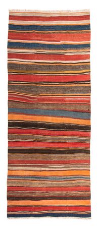 Tapis de couloir Tapis Kelim - Vieux - 330 x 135 cm - multicolore