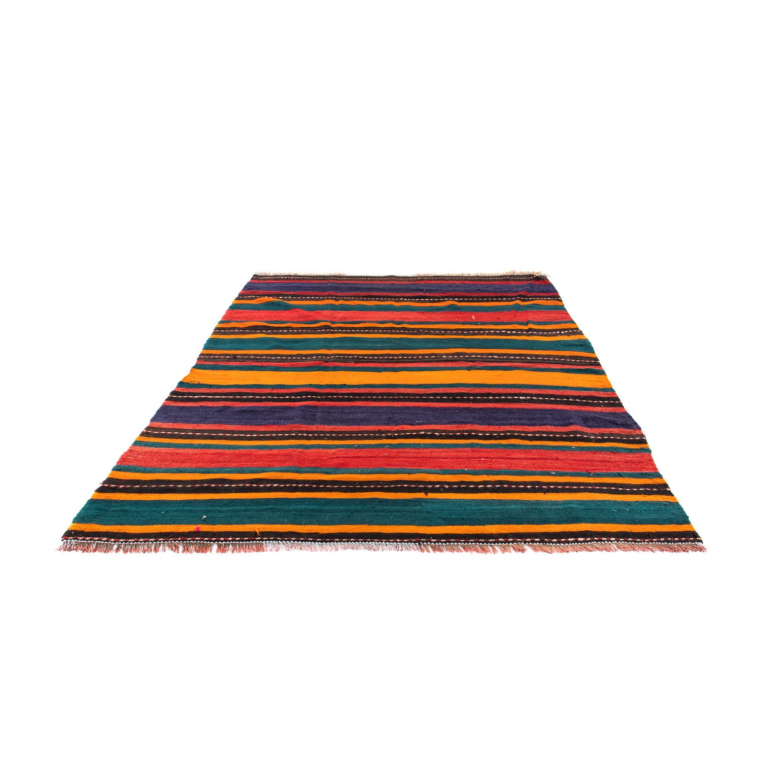 Tapete Kelim - Antigo - 195 x 160 cm - multicolorido