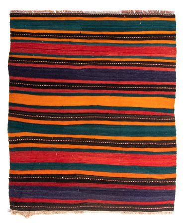 Tapis Kelim - Vieux - 195 x 160 cm - multicolore